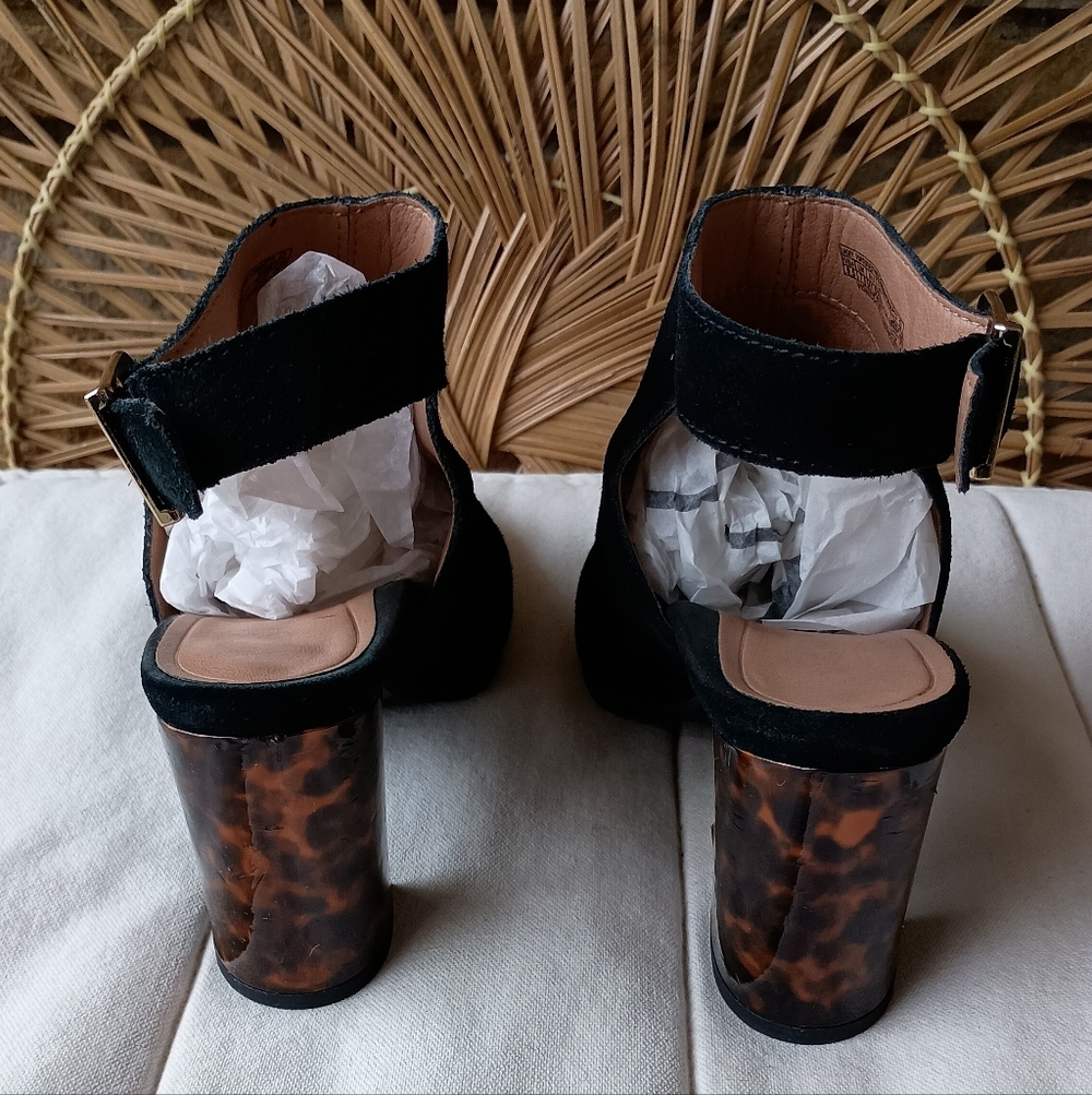 Vionic Elegant Black Suede Leather Women's Ankle Boots_9.5 - Picture 5 of 11